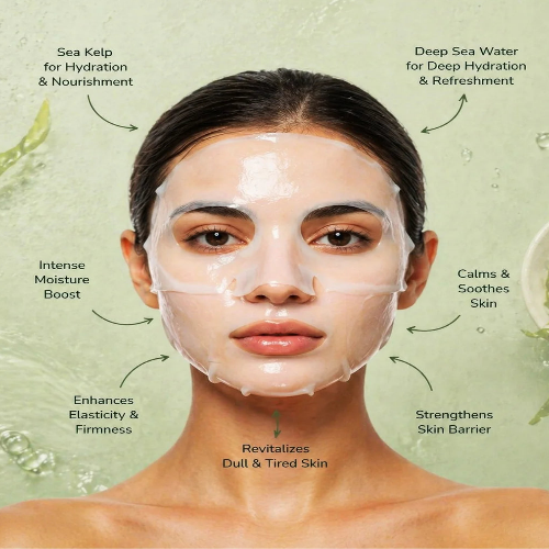 Biodance Refreshing Sea Kelp Real Deep Mask 4 sheet Korean hydrogel facial mask for hydration and soothing care