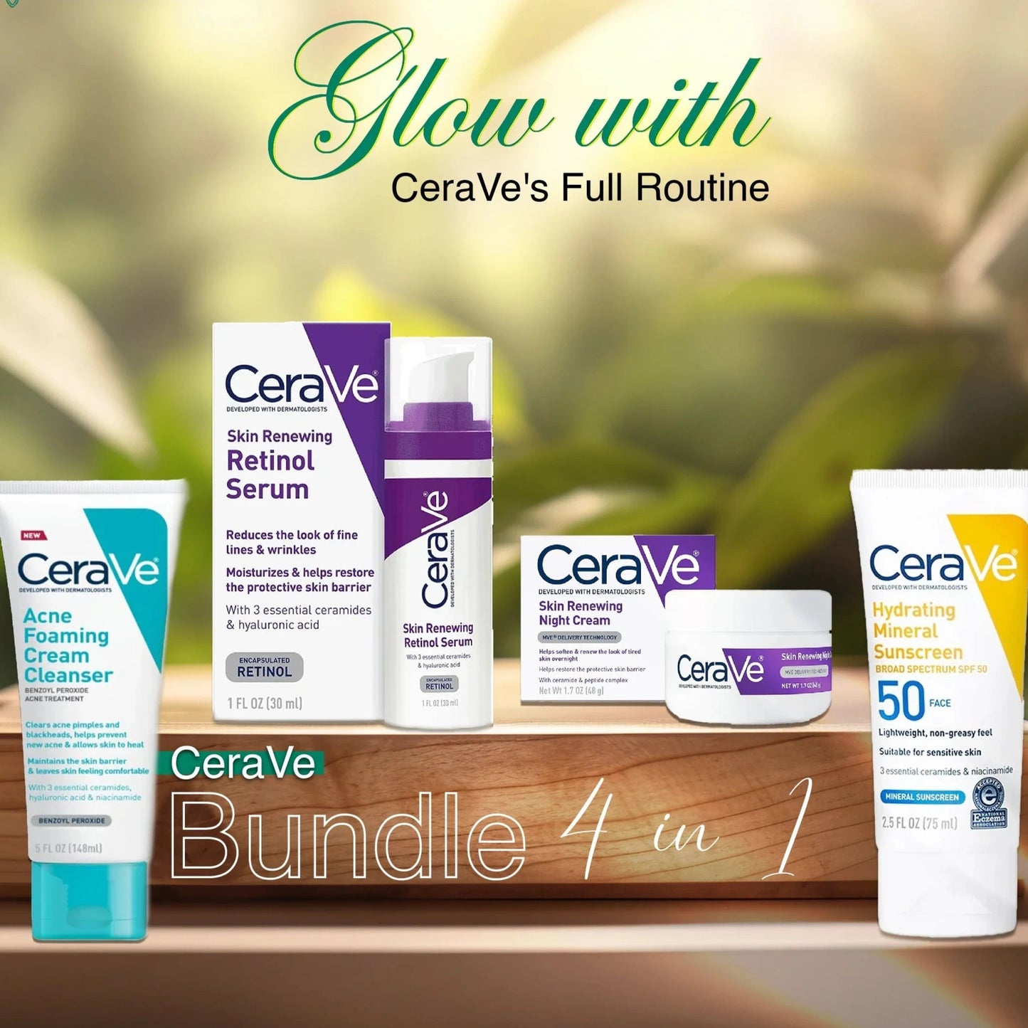 CeraVe 4 in 1 Skincare Bundle khubsurti.pk CeraVe 4 in 1 Skincare Bundle wddtrn-rx.myshopify.com