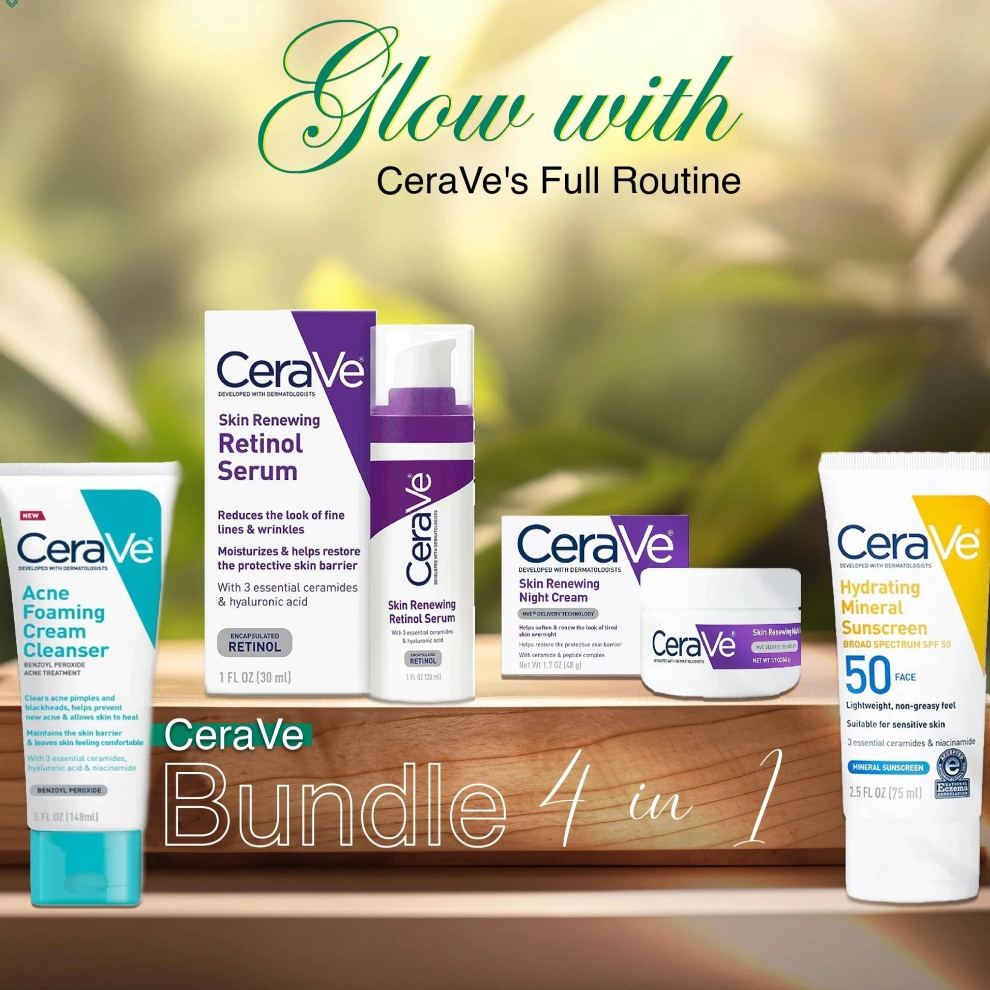 CeraVe 4 in 1 Skincare Bundle khubsurti.pk CeraVe 4 in 1 Skincare Bundle wddtrn-rx.myshopify.com
