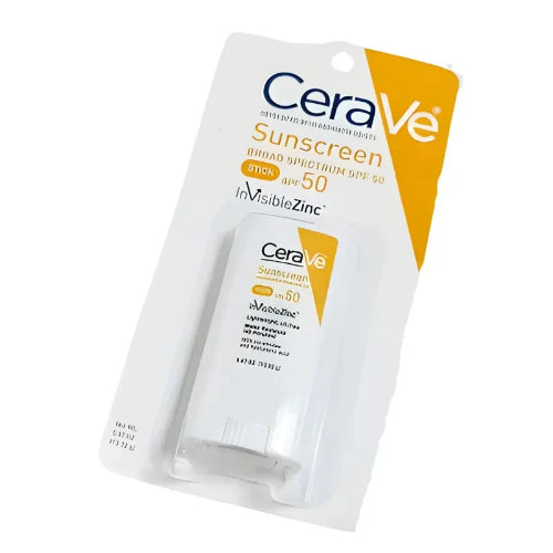 CeraVe Mineral Sunscreen Stick SPF 50 with Zinc Oxide and Titanium Dioxide