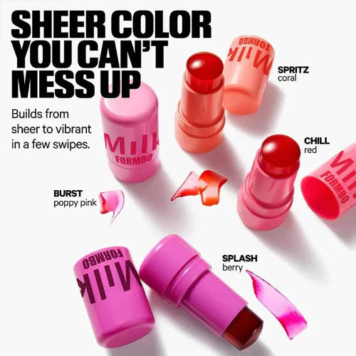 Milk Makeup Cooling Jelly Tint for lips and cheeks with hydrating, long-lasting blush and lip color in a lightweight jelly formula.