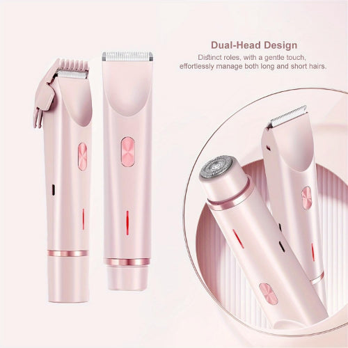 Dual Head Electric Facial Hair Remover & Trimmer for Women