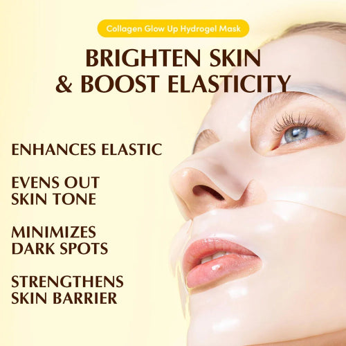 Eqqualberry Collagen Glow Up Hydrogel Mask 30g with niacinamide and glutathione