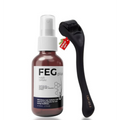 FEG Plus Hair Growth Spray with 0.5mm Titanium Derma Roller Hair and Skin Care Bundle