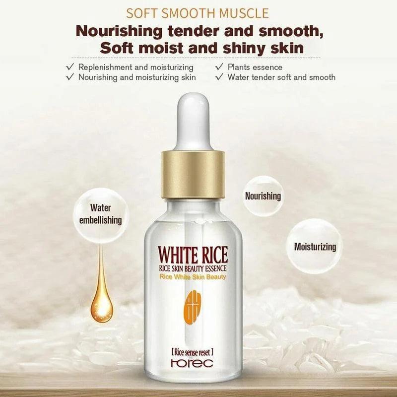 Rorec White Rice Serum Face with Free Sheet Mask khubsurti.pk