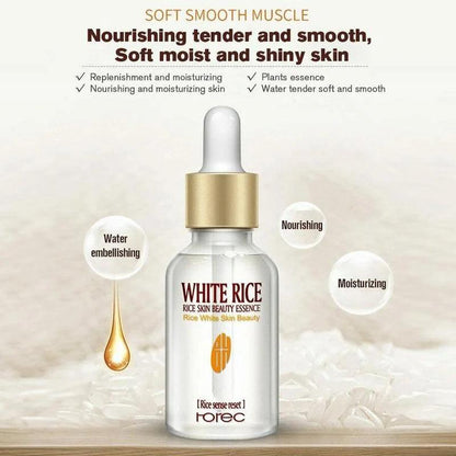 Rorec White Rice Serum Face with Free Sheet Mask khubsurti.pk