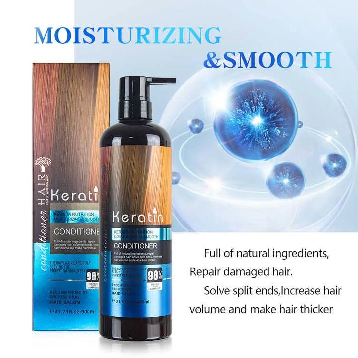 Keratin Moisturizing & Smooth Shampoo and Conditioner khubsurti.pk