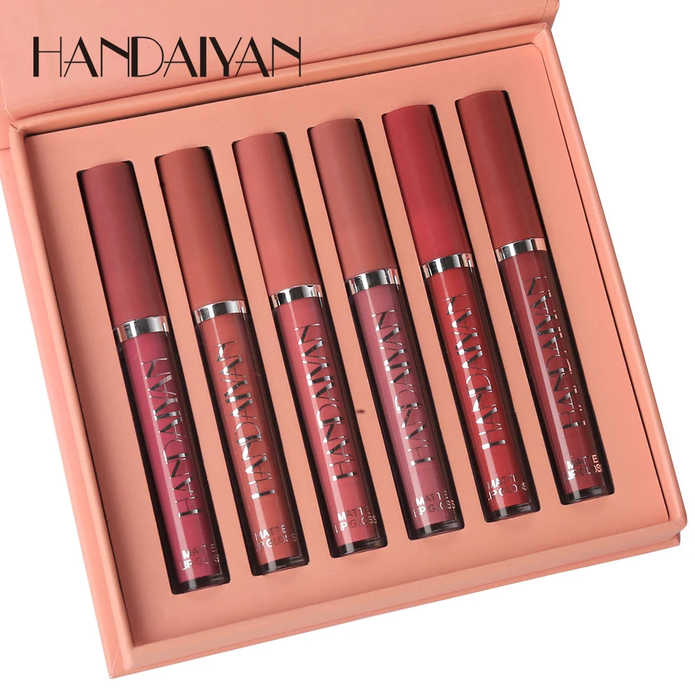 Handaiyan 6-Piece Matte Liquid Lipstick Multicolour khubsurti.pk Handaiyan 6-Piece Matte Liquid Lipstick Multicolour wddtrn-rx.myshopify.com