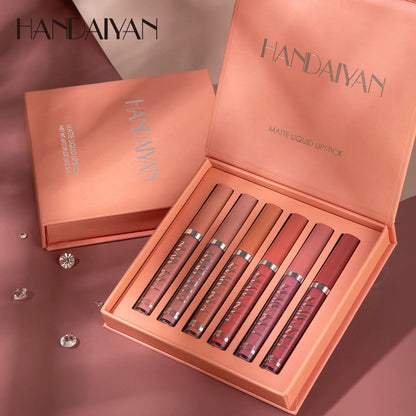 Handaiyan 6-Piece Matte Liquid Lipstick Multicolour khubsurti.pk Handaiyan 6-Piece Matte Liquid Lipstick Multicolour wddtrn-rx.myshopify.com