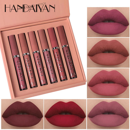 Handaiyan 6-Piece Matte Liquid Lipstick Multicolour khubsurti.pk Handaiyan 6-Piece Matte Liquid Lipstick Multicolour wddtrn-rx.myshopify.com