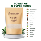 Height Grow Pack Growth Support Supplement with Vitamins Minerals Amino Acids and Herbal Extracts