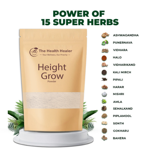 Height Grow Pack Growth Support Supplement with Vitamins Minerals Amino Acids and Herbal Extracts