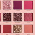 Huda Beauty The New Nude Eyeshadow Palette with nude, pink, mauve, and glitter shades
