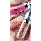 KIKO Milano shimmer lip gloss in pink and peach shades for glossy lip makeup