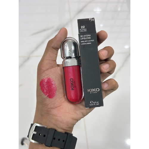 KIKO Milano shimmer lip gloss in pink and peach shades for glossy lip makeup