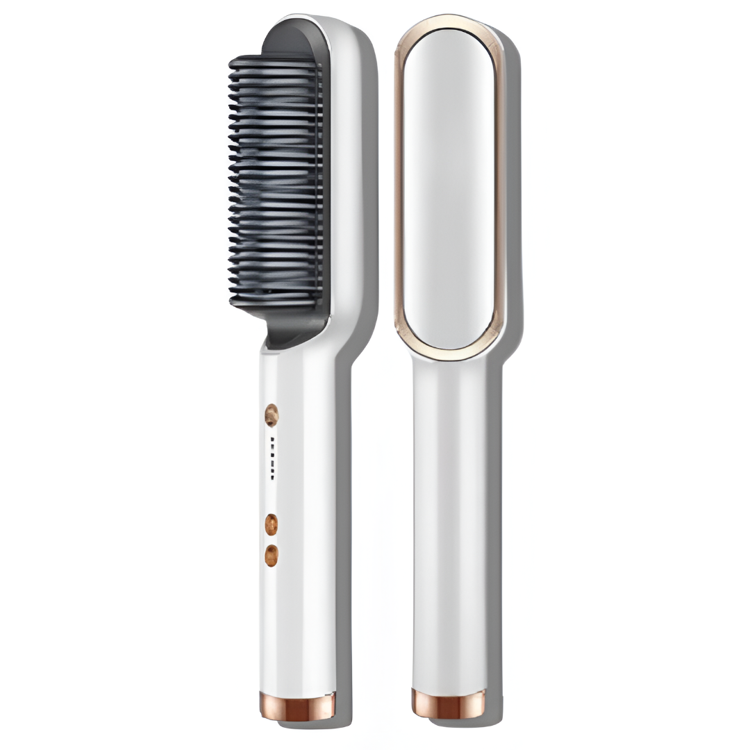 Hair Straightener Ceramic Heated Hair Brush khubsurti.pk