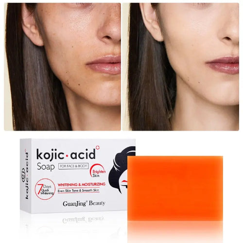 Kojic Acid Brightening Soap Bar for Face and Body with Coconut Oil and Tea Tree Oil