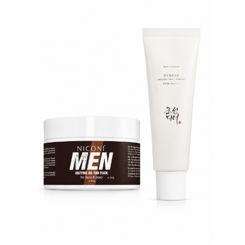 Men’s De-Tan & Sun Protection Skincare Combo for daily skincare and sun protection