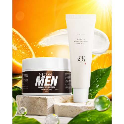 Men’s De-Tan & Sun Protection Skincare Combo for daily skincare and sun protection