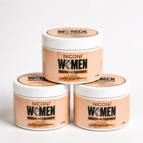 NICONI WOMEN Enzym De-Tan Pack for Face and Body 300g