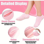 Moisturizing Spa Gel Socks Silicon Socks  + Free Moisturizer