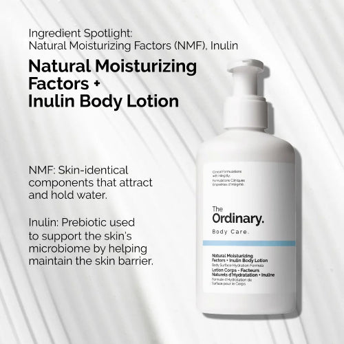 The Ordinary Natural Moisturizing Factors + Inulin Body Lotion 240ml for daily body hydration
