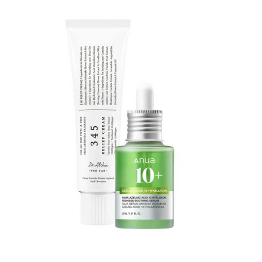 DR ALTHEA 345 Relief Cream & ANUA Azelaic Acid 10+ Hyaluron Serum Set