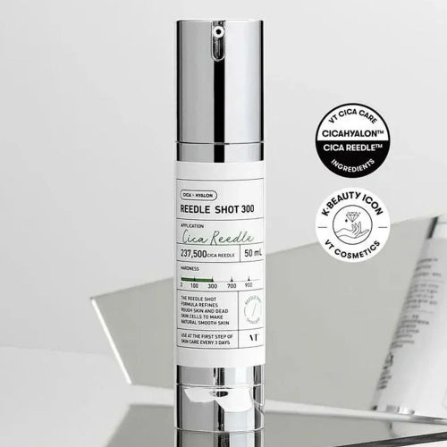 VT Cosmetics Reedle Shot 300 Cica Reedle skin booster 50ml with Centella Asiatica and Hyaluronic Acid