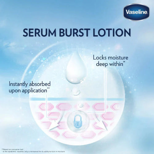Vaseline Essential Even Tone Gluta-Hya Flawless Glow Serum Burst UV Lotion 200ml