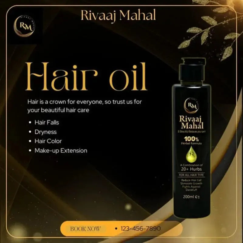 Rivaaj Mahal Hair Oil - khubsurti Rivaaj Mahal Hair Oil wddtrn-rx.myshopify.com