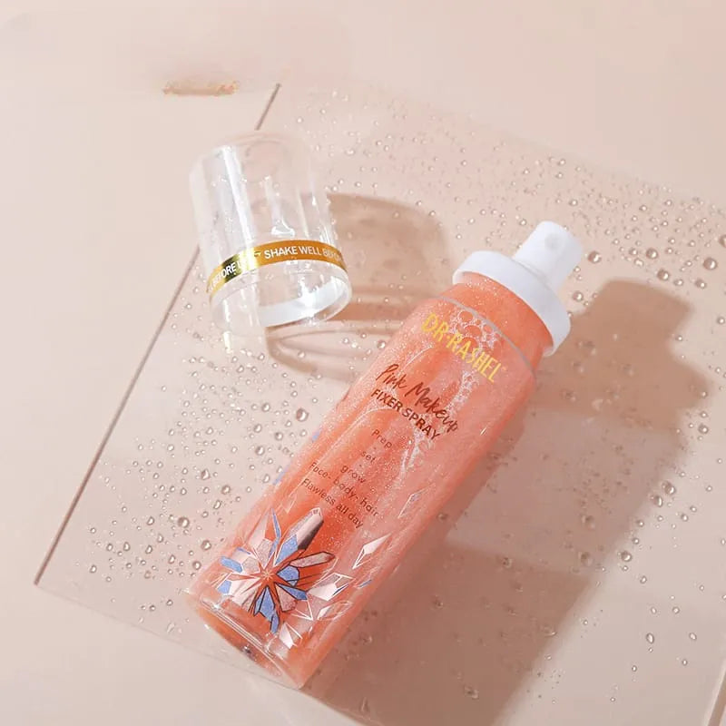Dr.Rashel Lightweight & Moisturizing Pink Makeup Fixer Spray 100ml khubsurti.pk