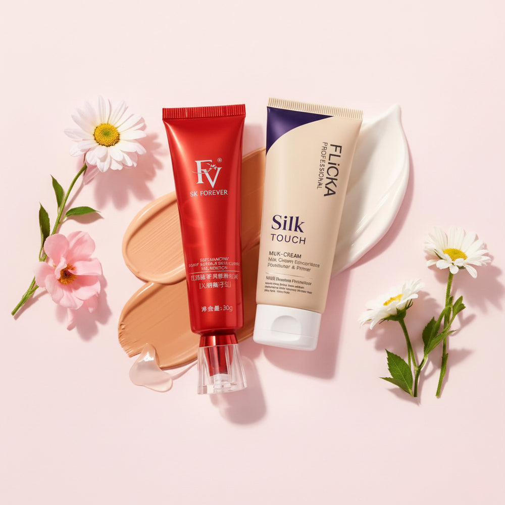 FV Foundation & Flicka Silk Touch Primer