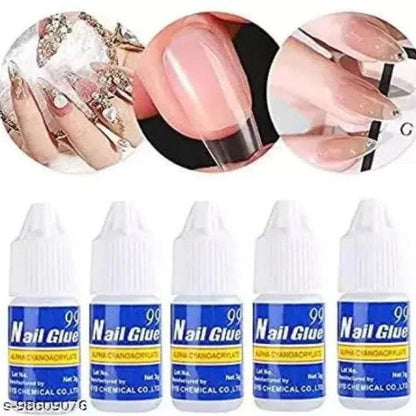 Pack of 5 Nail Glue For Nail Art khubsurti.pk