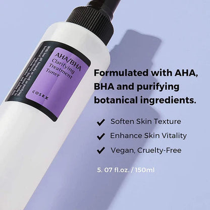 COSRX - AHA BHA Clarifying Treatment Toner - 150ml khubsurti.pk