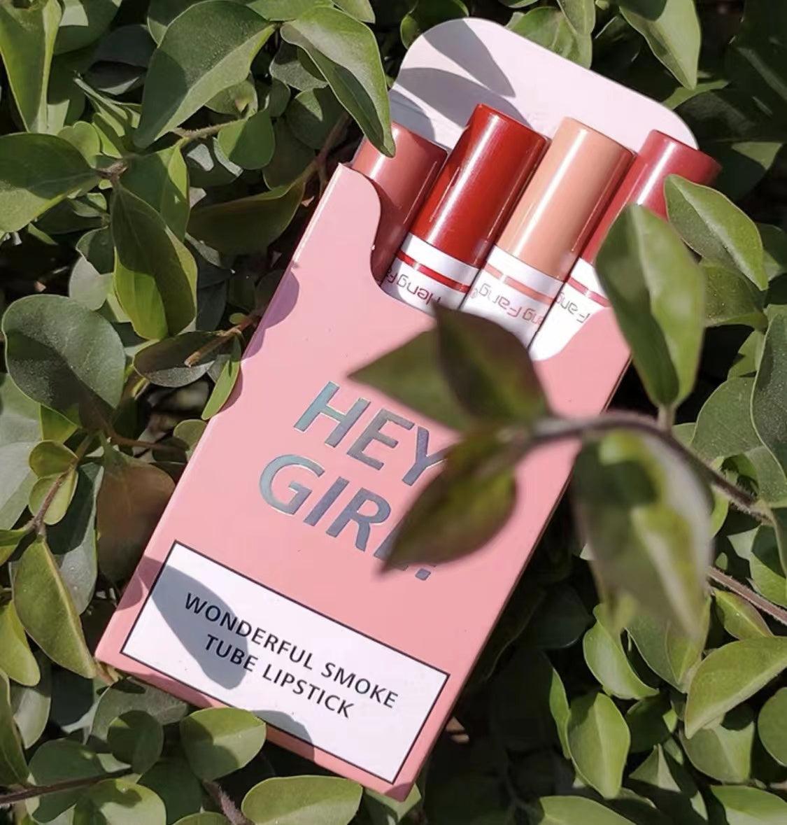4 Pcs Hey Girl Velvet Matte Lipsticks khubsurti.pk