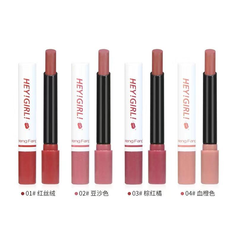 4 Pcs Hey Girl Velvet Matte Lipsticks khubsurti.pk