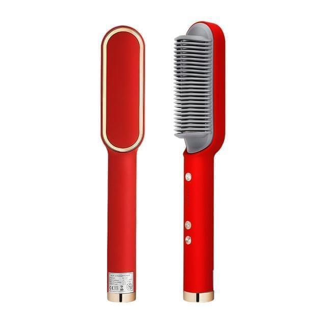 Hair Straightener Ceramic Heated Hair Brush khubsurti.pk