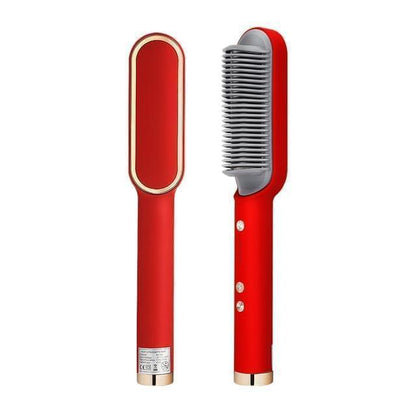 Hair Straightener Ceramic Heated Hair Brush khubsurti.pk