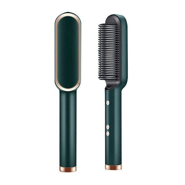 Hair Straightener Ceramic Heated Hair Brush khubsurti.pk