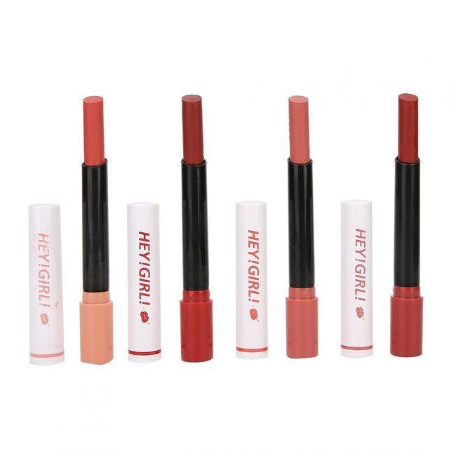 4 Pcs Hey Girl Velvet Matte Lipsticks khubsurti.pk