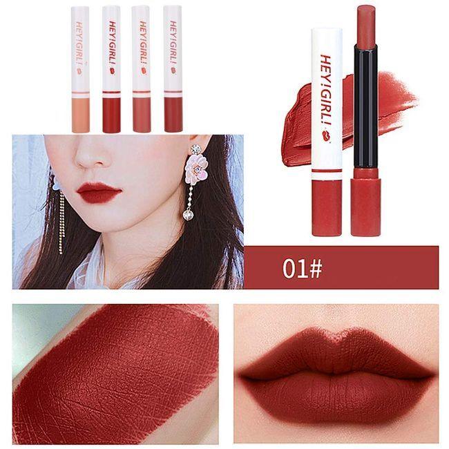 4 Pcs Hey Girl Velvet Matte Lipsticks khubsurti.pk