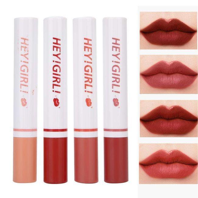 4 Pcs Hey Girl Velvet Matte Lipsticks khubsurti.pk