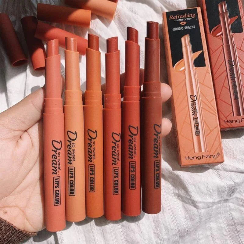 Heng Fang Silky Touch Refreshing Matte Dream Lips | 6 - Pack khubsurti.pk Heng Fang Silky Touch Refreshing Matte Dream Lips | 6 - Pack wddtrn-rx.myshopify.com