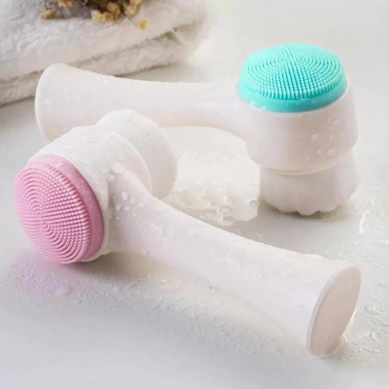 3D Double Sides Multifunctional Silicone Massage Brush khubsurti.pk