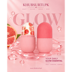 Reusable pink silicone ice roller for face designed to reduce puffiness, tighten pores, and refresh skin naturally.