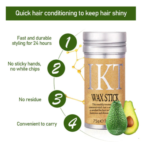IKT Hair Wax Stick 75g for smooth buns, ponytails, and baby hair styling | Khubsurti.pk