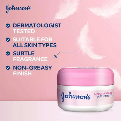 Johnsons Soft Cream - 200ml khubsurti.pk