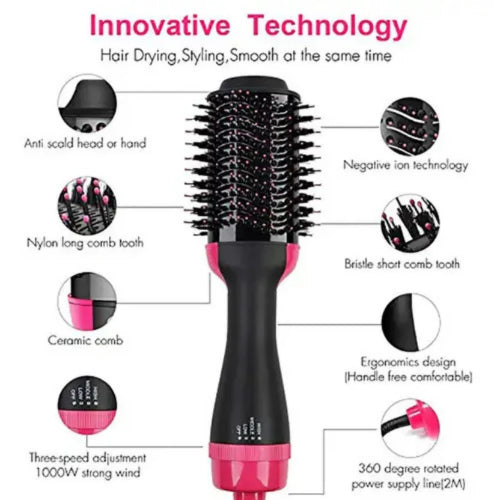 One Step Hot Air Brush with ceramic barrel and ionic technology | Khubsurti.pk