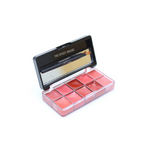Mocallure 10 color matte lipstick palette with multiple lipstick shades in a compact box.
