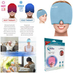 "Instant Headache Relief Gel Ice Mask product box on a white background."